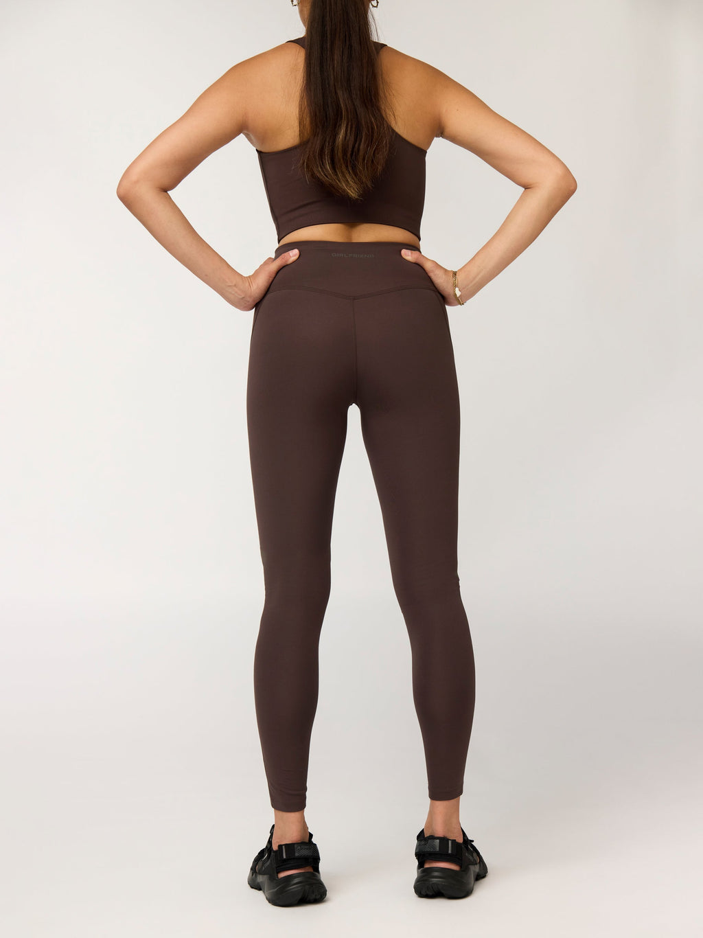 Girlfriend Collective Compressive High-Rise Legging - Driftwood