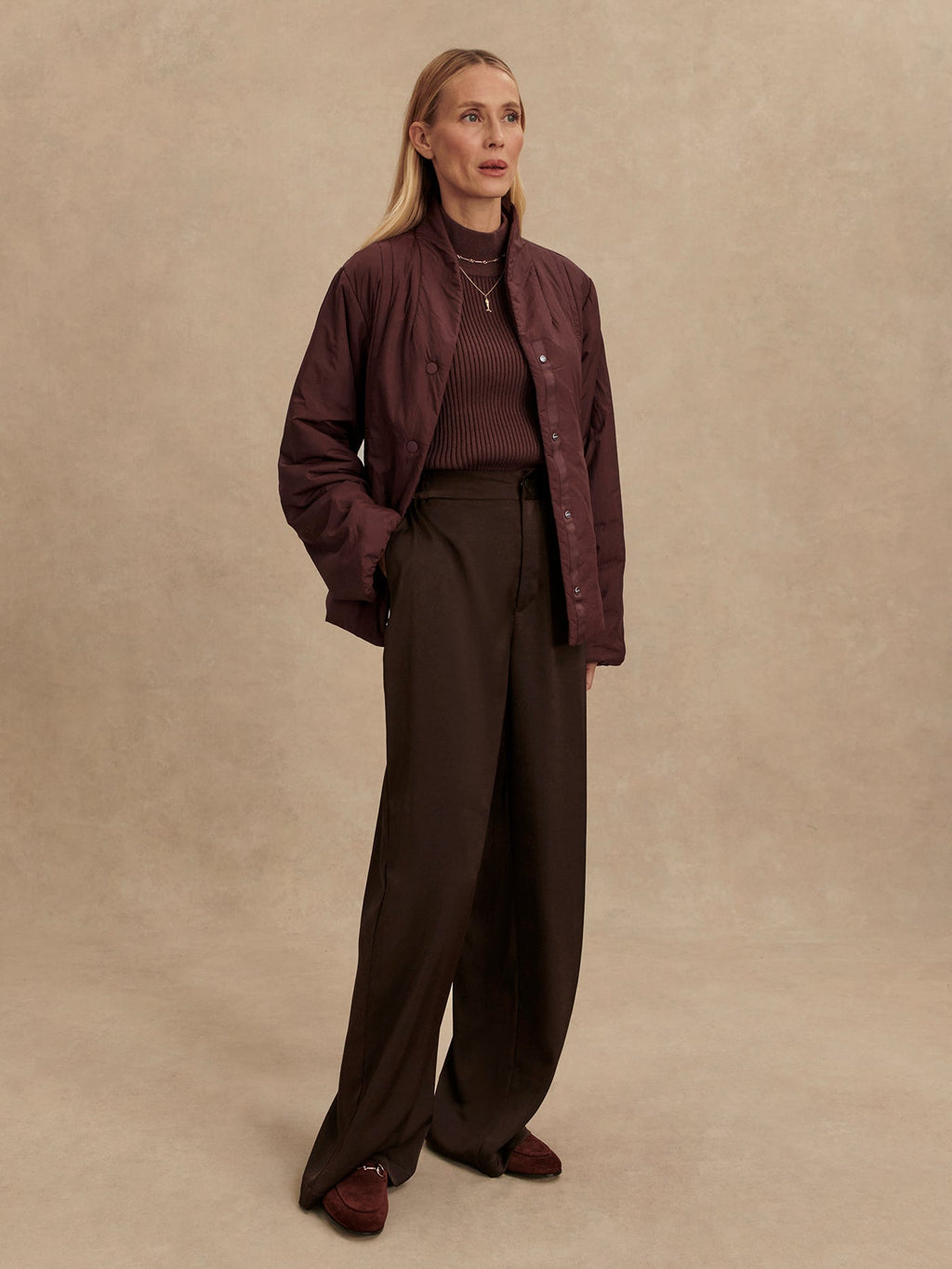 Varley Tilley Light Padded Jacket - Decadent Chocolate