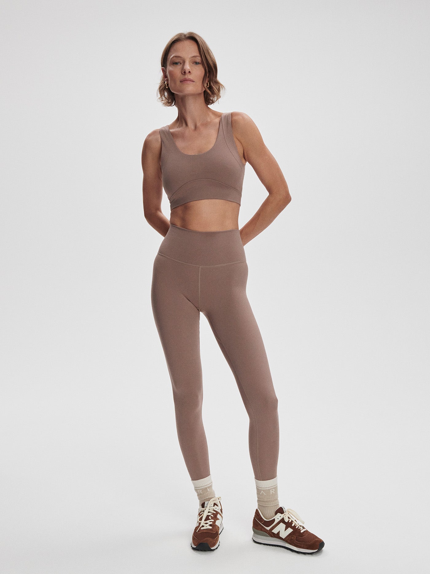 Varley Freesoft High Rise Legging 27 - Deep Taupe