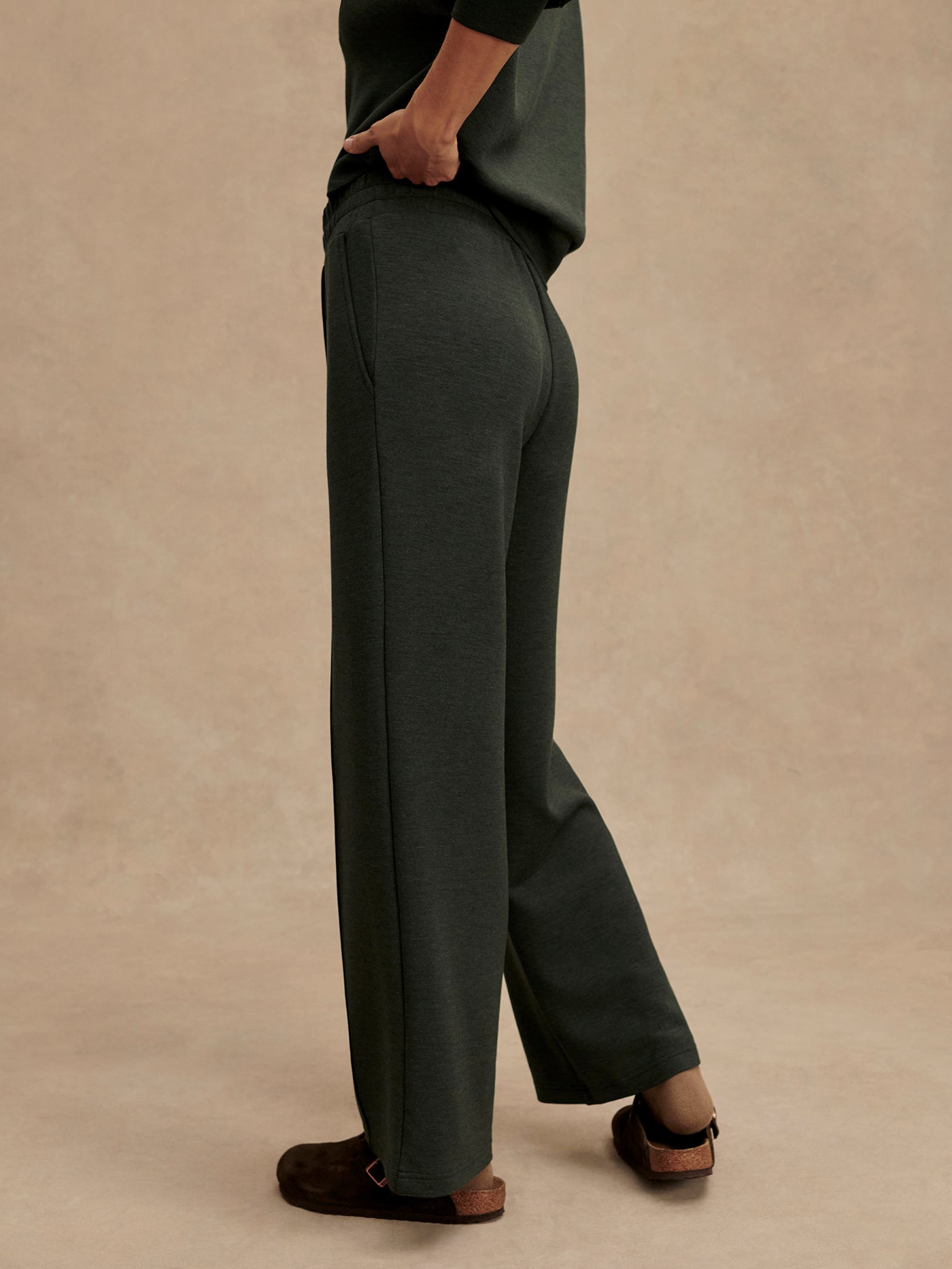 Varley The Wide Leg Pant 30 - Olive Marl