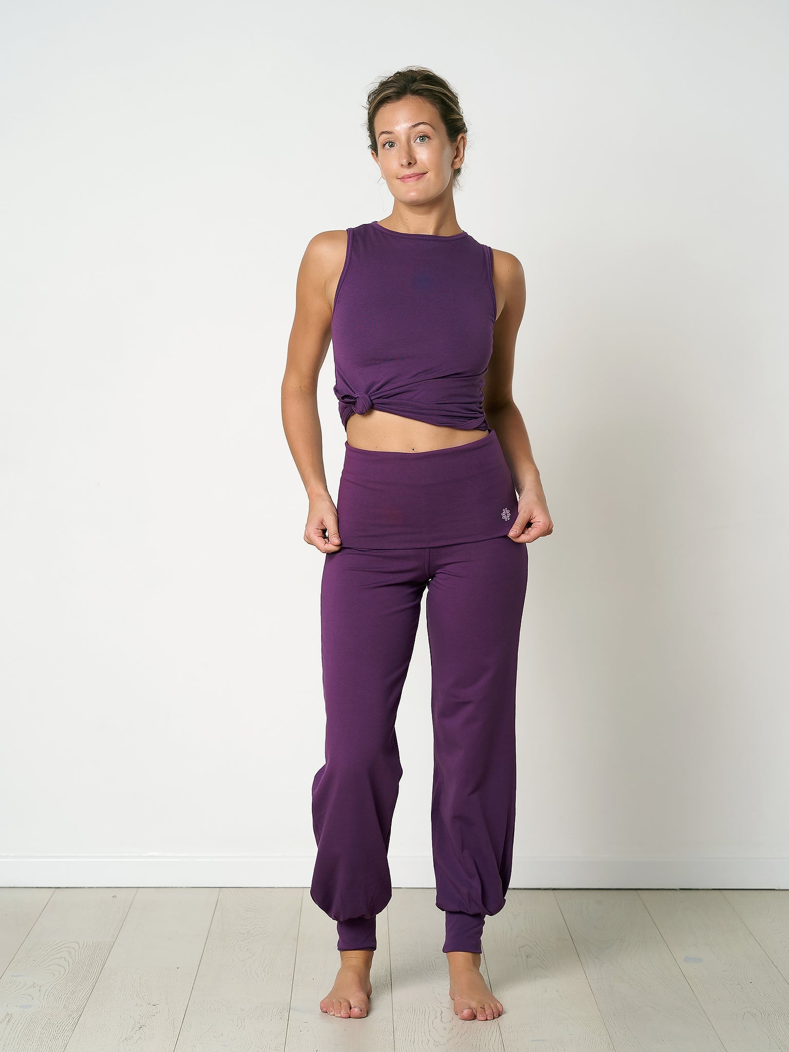 Gossypium Aspire Harem Pants - Grape