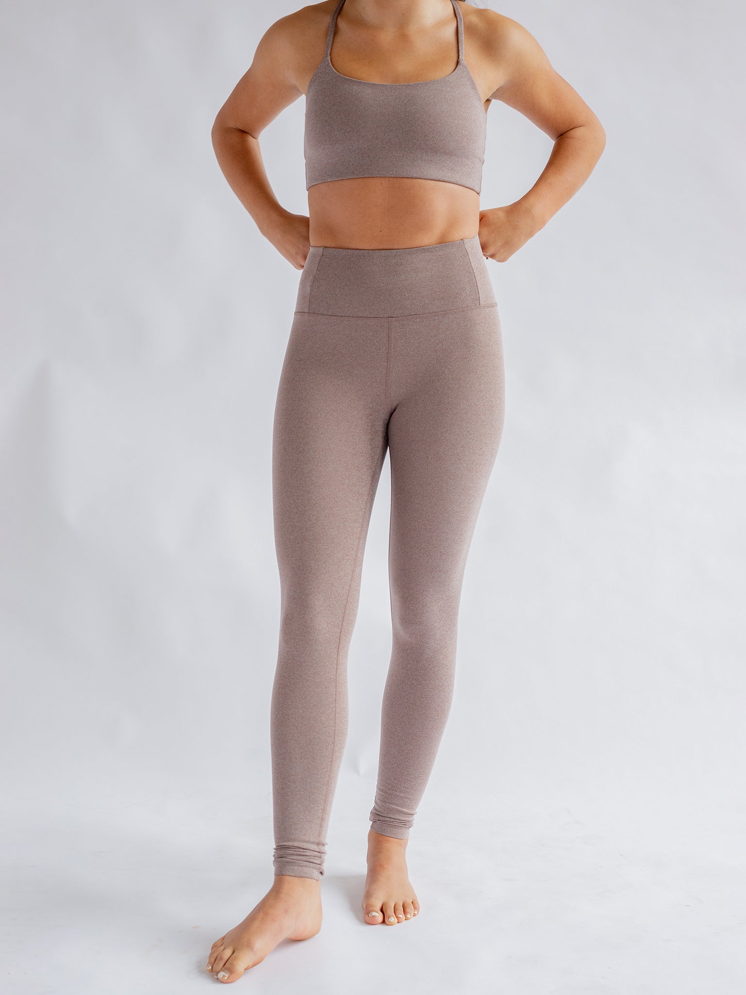 Girlfriend Collective Float High Rise Leggings - Heather Cocoon