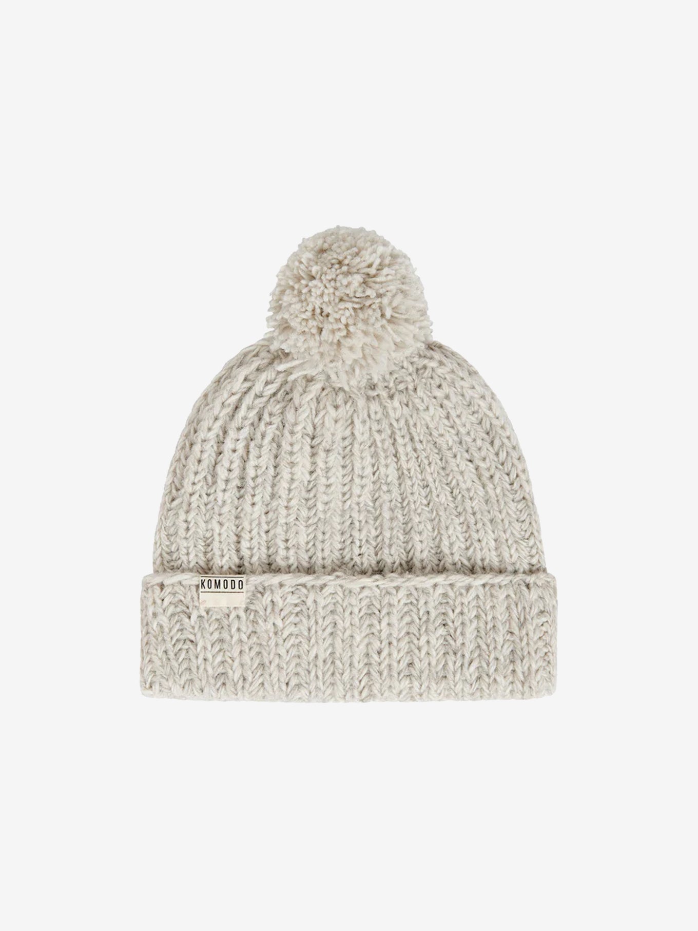 Komodo Alpine Lambswool Bobble Hat - Natural
