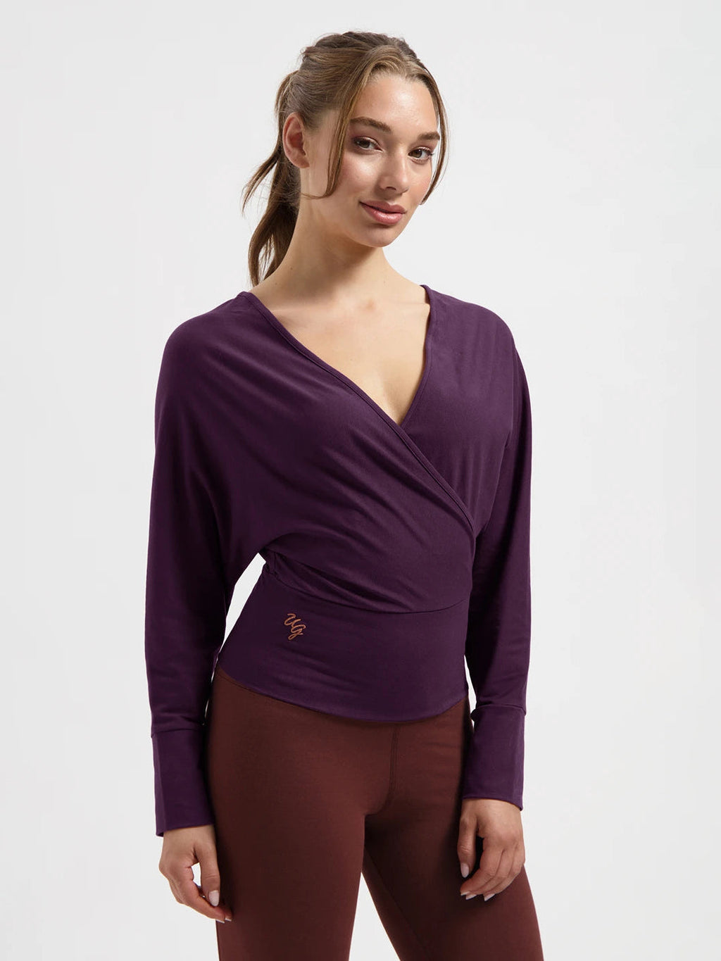 Urban Goddess Ala Long Sleeve Yoga Top - Bloom