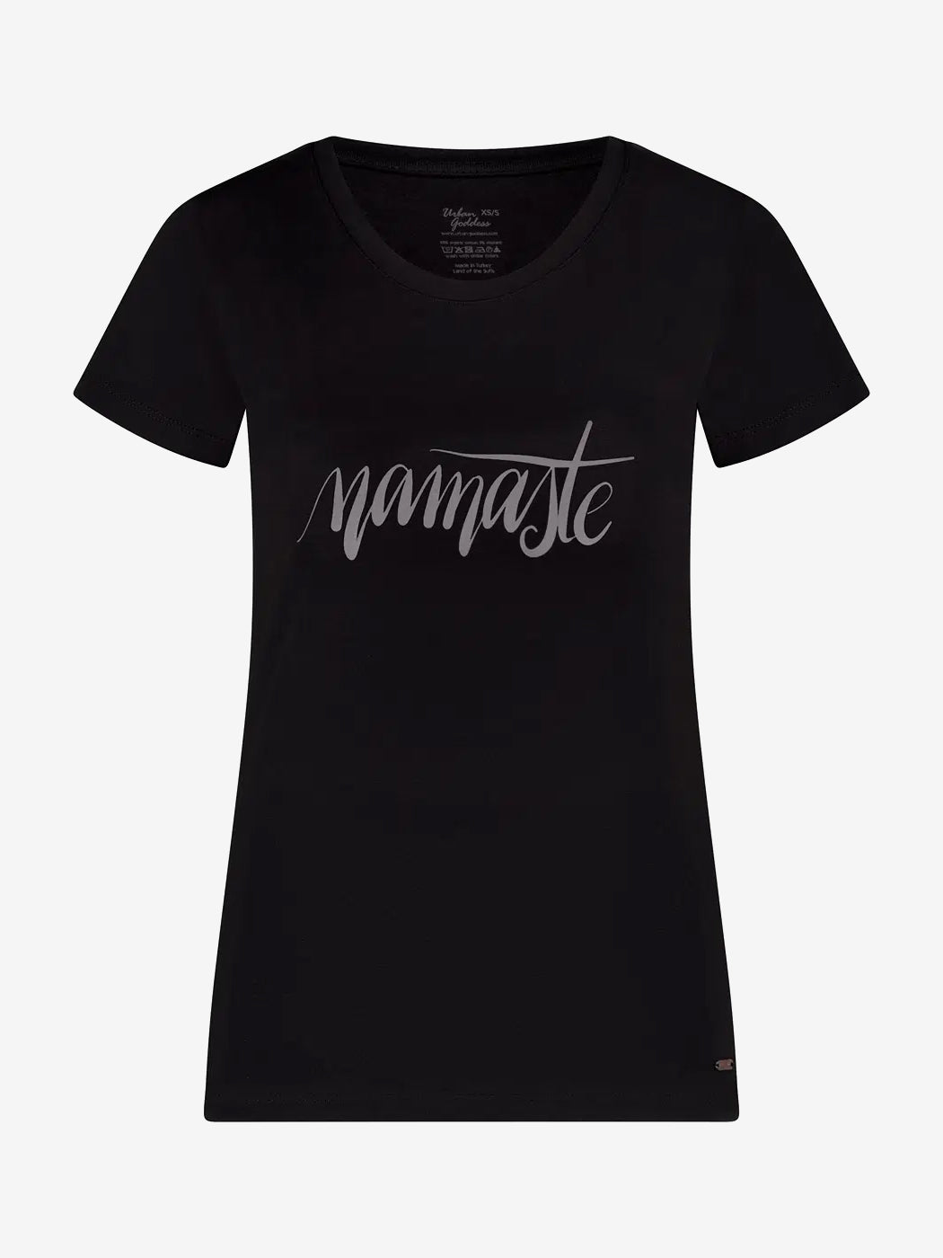 Urban Goddess Namaste Core Yoga Tee - Onyx Black