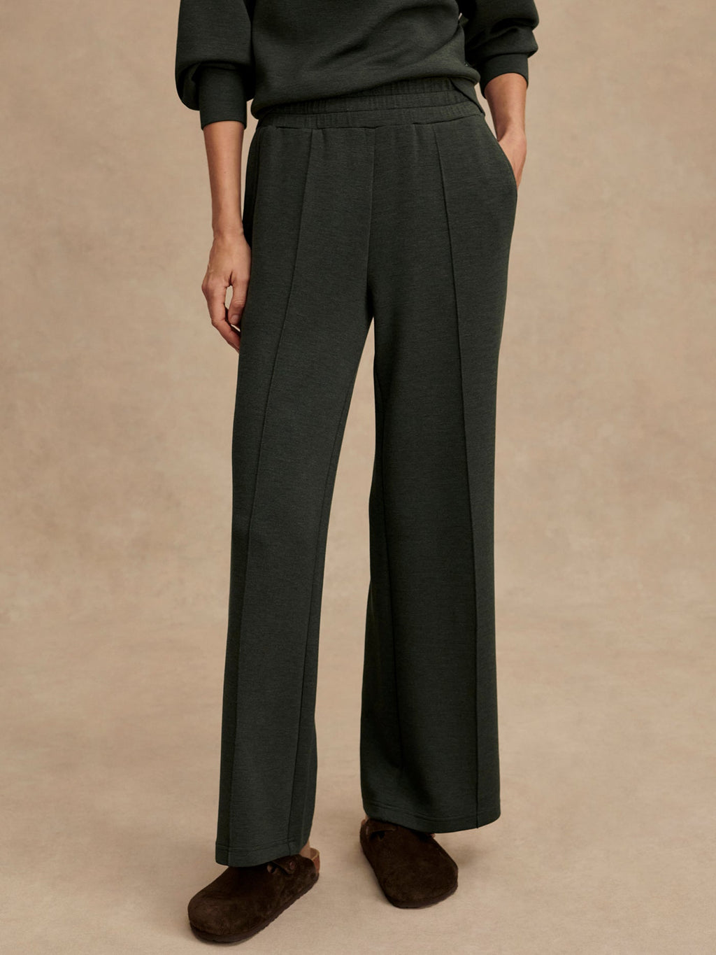 Varley The Wide Leg Pant 30 - Olive Marl