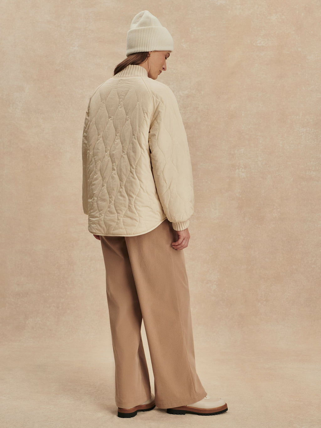 Varley Serina Reversible Quilt Jacket - Sandshell