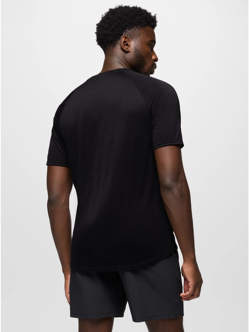 prAna Natural Flow S/S Crew Tee - Black