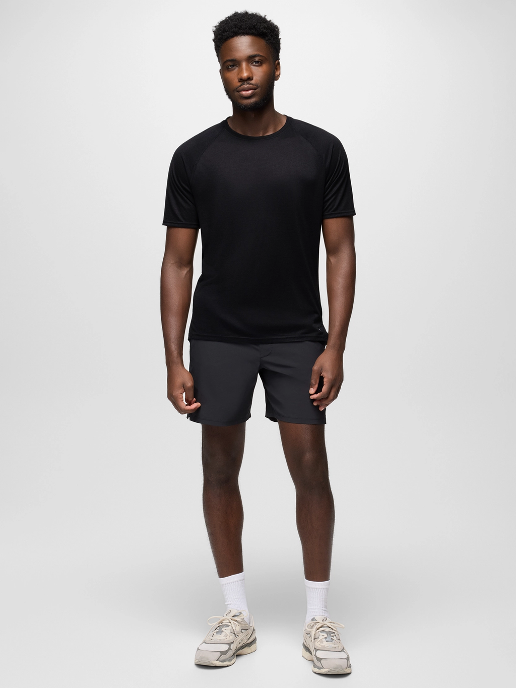 prAna Natural Flow S/S Crew Tee - Black